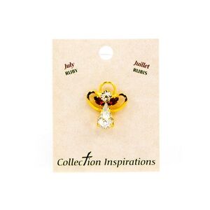 Ruby Guardian Angel Lapel Pin Gold Toned NWT 😇 ✨